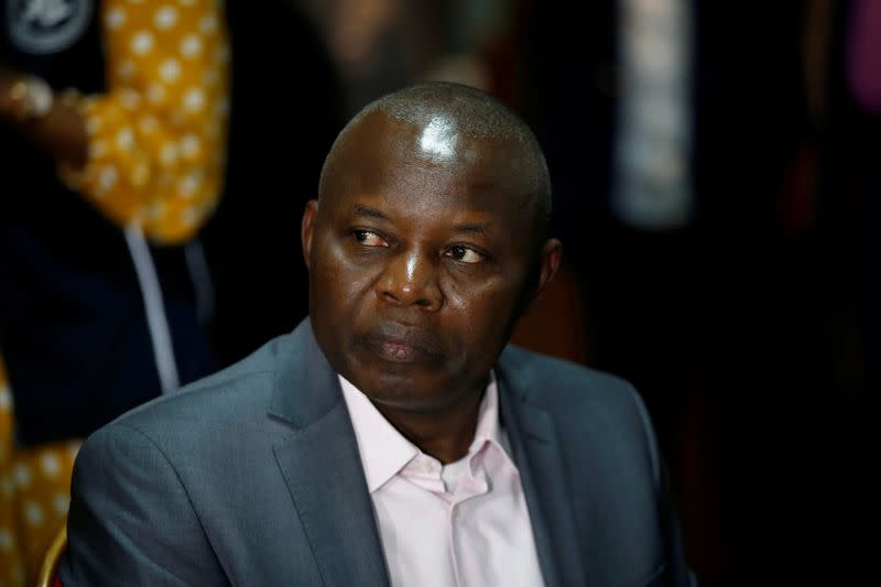 FILE PHOTO: Vital Kamerhe, leader of the Union for the Congolese Nation party, attends a meeting with Congo's Independent National Electoral Commission and observers from the Southern African Development Community in Kinshasa