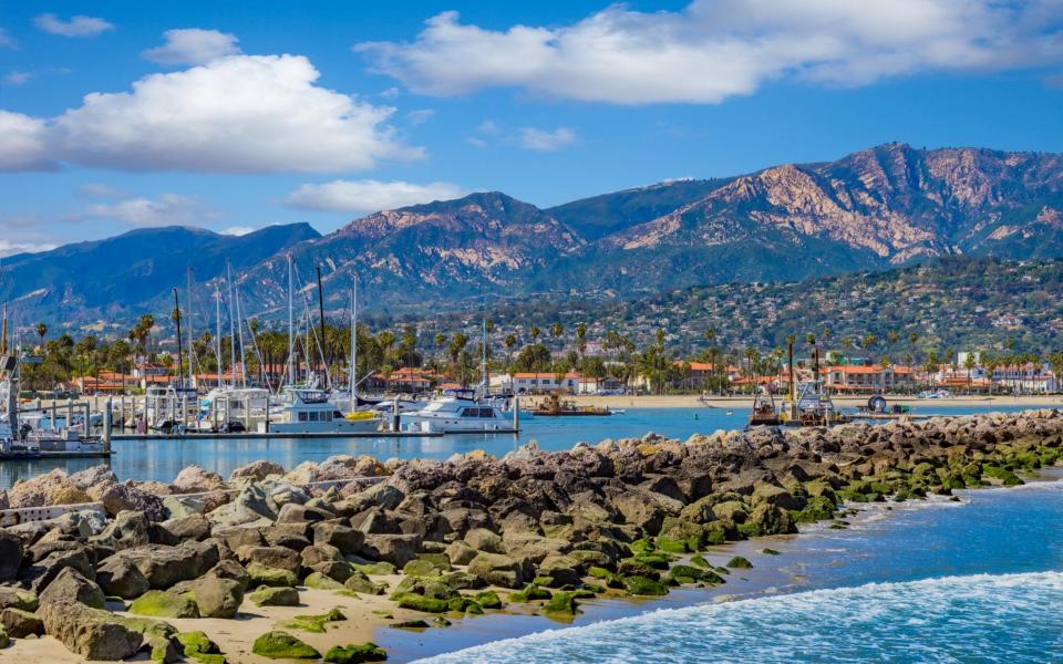 Boats in Santa Barbara marina - Ron and Patty Thomas