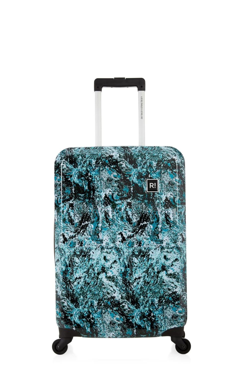 <p>Go for a bold print that is super stylish and also easy to spot on the luggage carousel - score.<i><a href="http://www.revelationlondon.com/stewart-medium-suitcase-green-marble" rel="nofollow noopener" target="_blank" data-ylk="slk:[Revelation London, £69];elm:context_link;itc:0;sec:content-canvas" class="link "> [Revelation London, £69]</a></i></p>