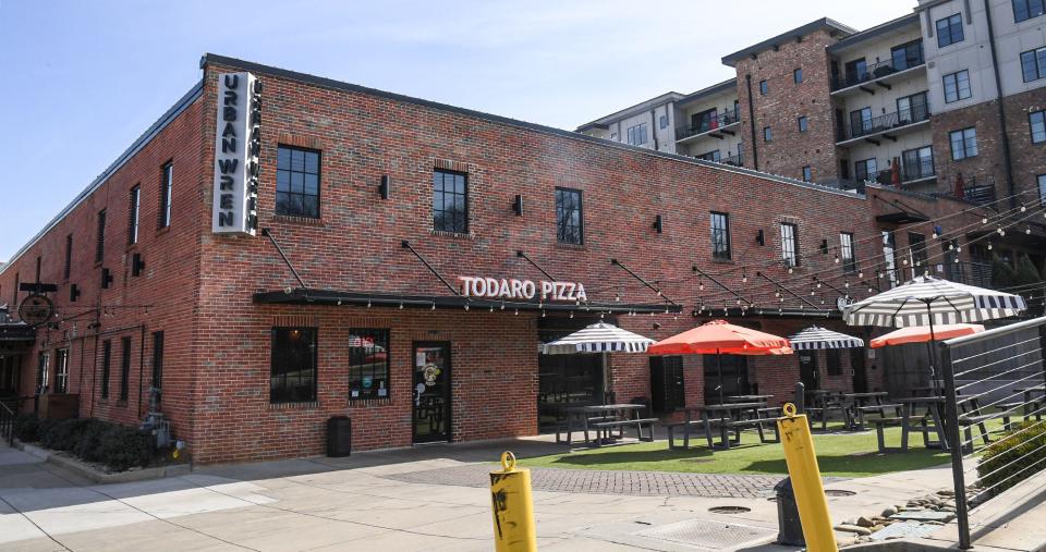 Todaro Pizza, a delivery and pizza restaurant  at 116 N Markley St Suite 100 in downtown Greenville, S.C.