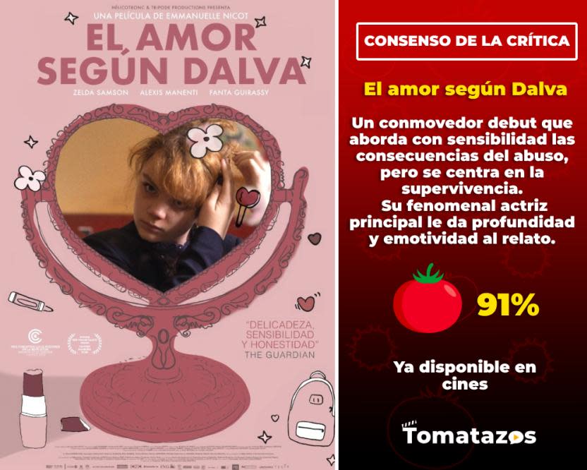 Consenso de la crítica sobre El amor según Dalva. (Crédito: Tomatazos)