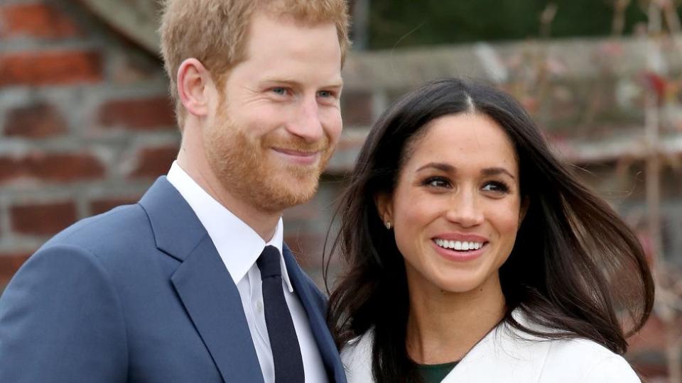 Harry y Meghan el día que anunciaro su compromiso