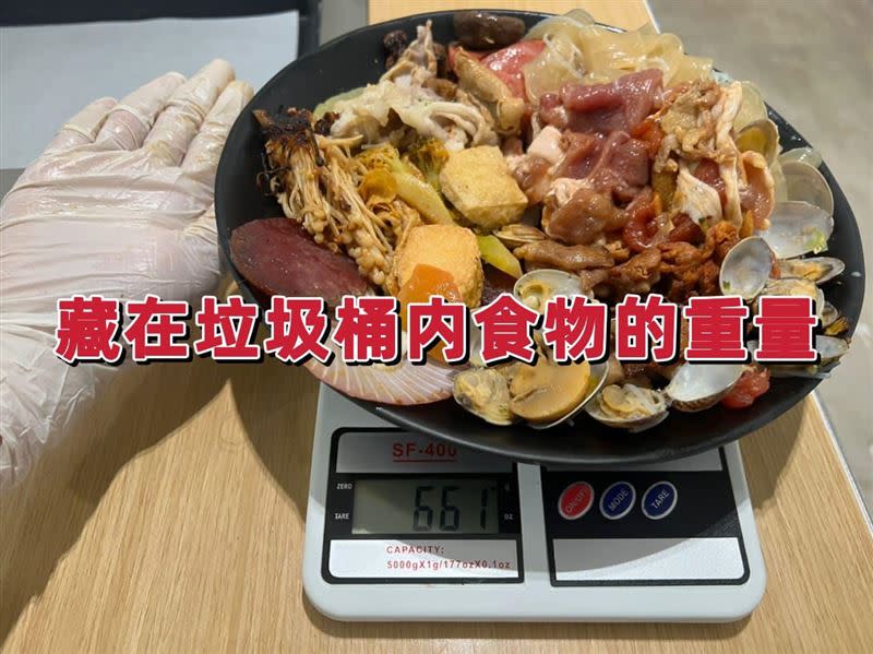 客人浪費了近1公斤食物。（圖／翻攝自臉書官方粉絲專頁「K LOLLY 卡路里」）