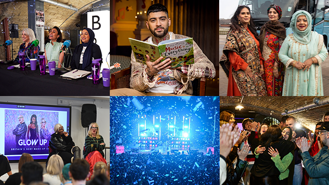 Photos showing BBC events in the lead up to Bradford 2025 Year of Culture