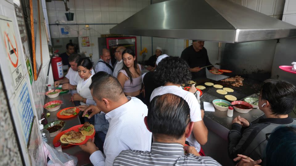 Taquería El Califa de León is the first ever Mexican taco stand to receive a Michelin star. - Fernando Llano/AP