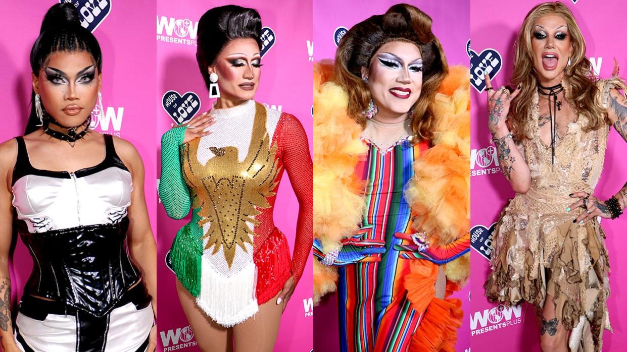 Drag Race Mexico S2 premier red carpet arrivals Aura Mayari Nomi B Low Natasha Hundreds Scarlett BoBo