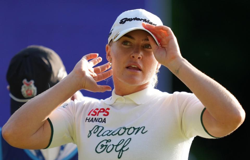 Charley Hull was three behind Hyo-Joo Kim as she finished second for the eighth time since her last win 