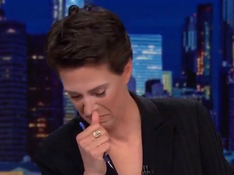MSNBC host Rachel Maddow cries on air as she reports migrant children being sent to ‘tender age’ shelters