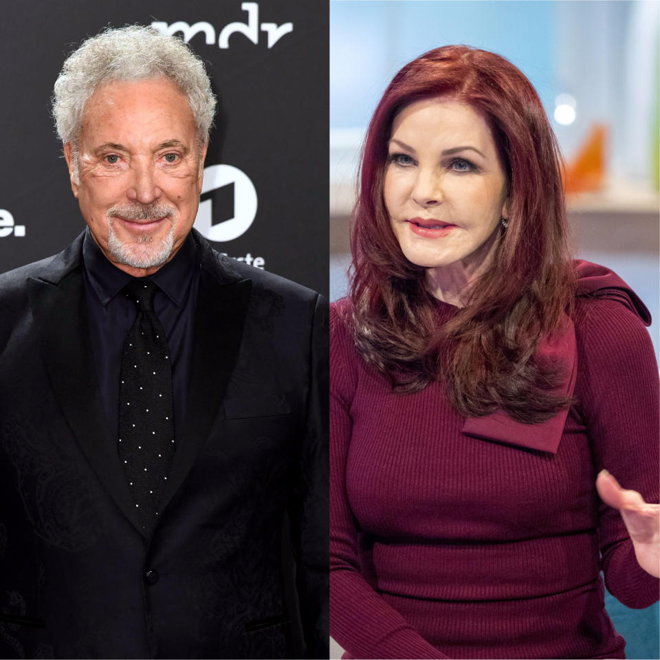 8. Tom Jones and Priscilla Presley