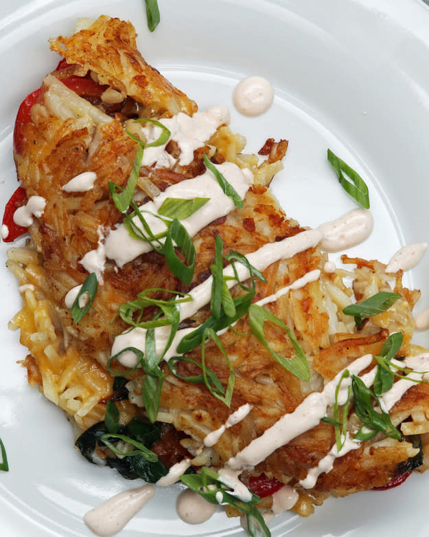 Stuffed Hash Brown Omelet