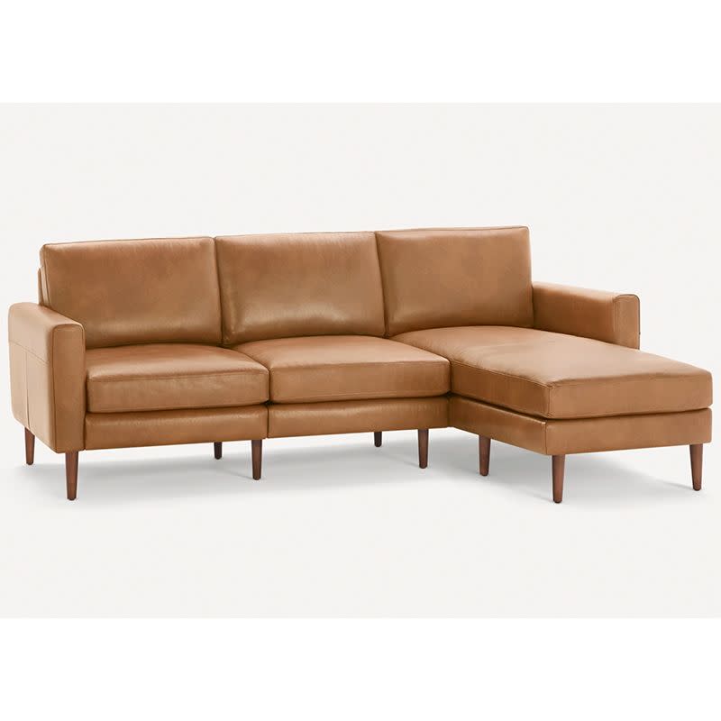 <p><a href="https://go.redirectingat.com?id=74968X1596630&url=https%3A%2F%2Fburrow.com%2Fnomad-leather%2Fsofa-sectional%3Fsku%3DNLSC-TN-3-MD-DW&sref=https%3A%2F%2Fwww.esquire.com%2Flifestyle%2Fg43026873%2Fbest-sectional-sofas%2F" rel="nofollow noopener" target="_blank" data-ylk="slk:Shop Now;elm:context_link;itc:0;sec:content-canvas" class="link rapid-noclick-resp">Shop Now</a></p><p>Block Nomad Leather Sectional</p><p>burrow.com</p><p>$2629.00</p>