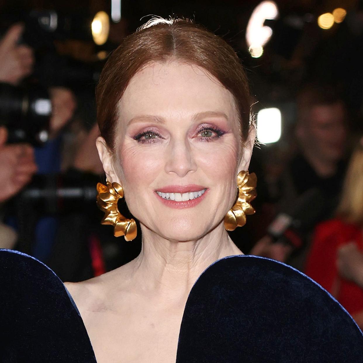 Julianne Moore attends the UK Premiere of "Mary & George" at Banqueting House on February 28, 2024 in London, England