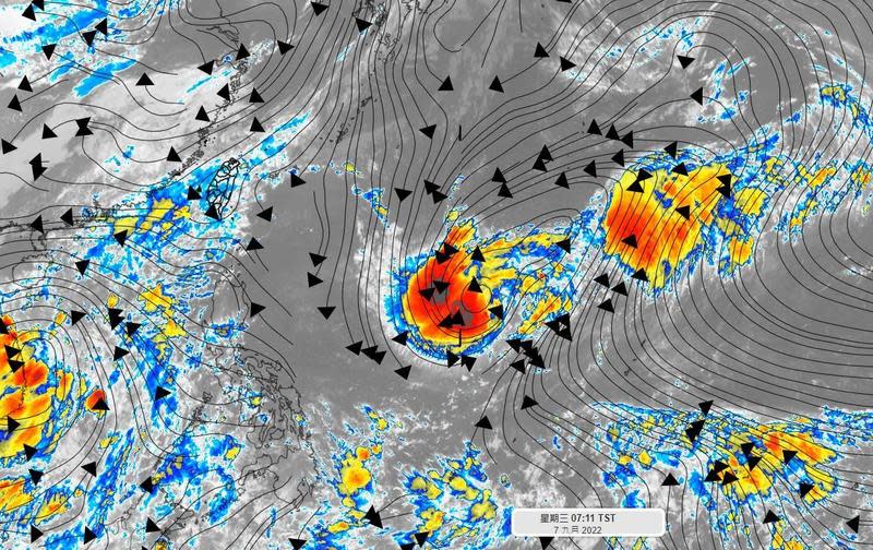 中秋連假目前研判天氣穩定，不過仍不排除颱風可能性。（翻攝自氣象達人彭啟明臉書）
