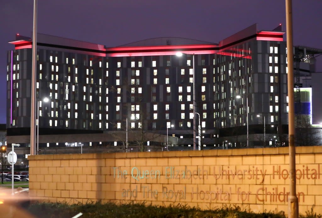 Lynn Kearn’s son was treated in the children’s cancer ward at the Queen Elizabeth University Hospital campus in Glasgow (Andrew Milligan/PA) (PA Archive)