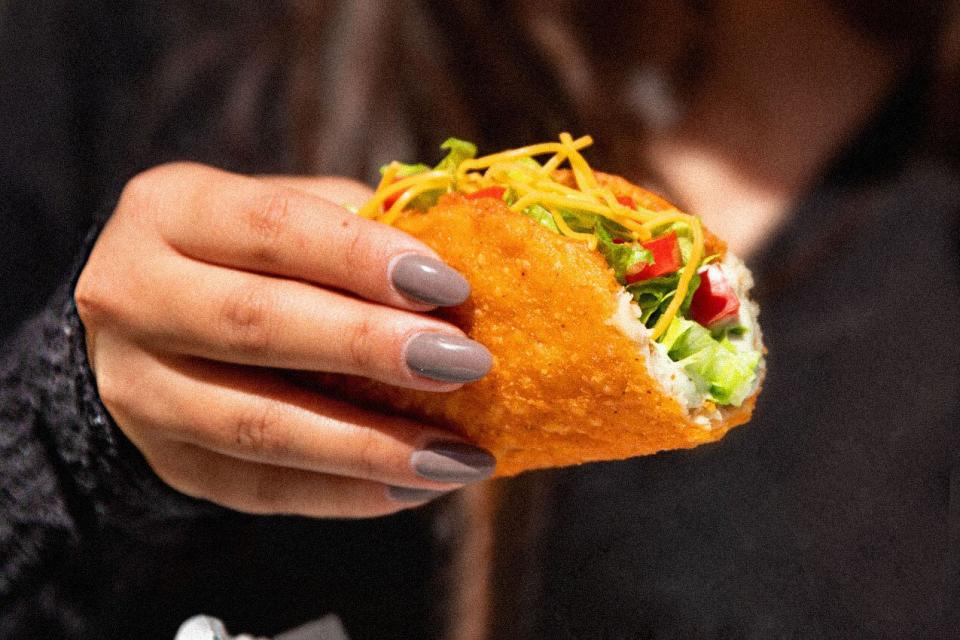 Plant-based Naked Chicken Chalupa at Taco Bell