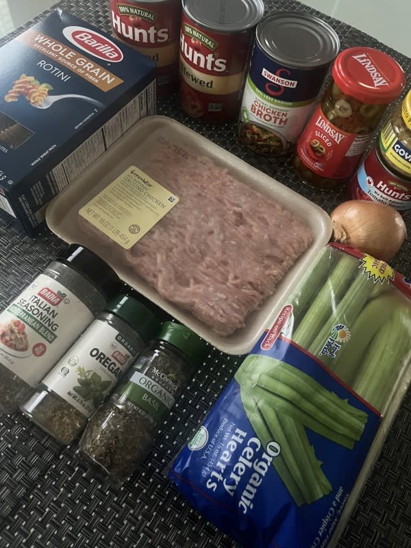 Luther Vandross Italian Chicken Soup Ingredients<p>Courtesy of Dante Parker</p>