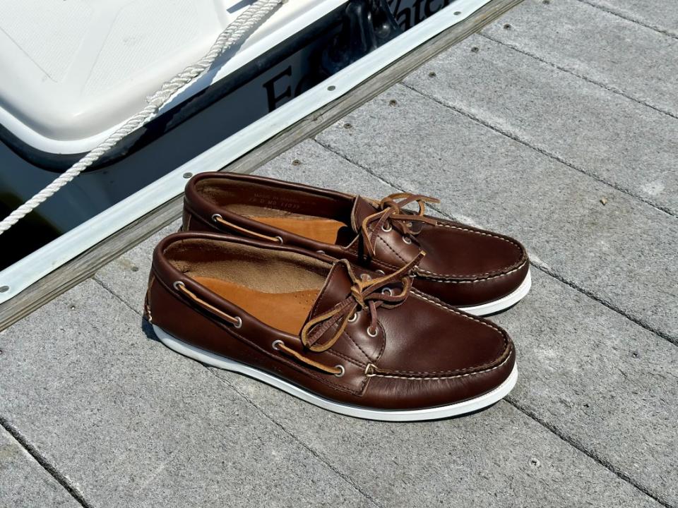 <p>Stinson Carter</p><p>Family-owned and founded in Maine in the 1960s, Rancourt & Company does boat shoes right—making them by hand in their own Maine factory. Their flagship boat shoe, the <a href="https://www.rancourtandcompany.com/products/read-boat-shoe-carolina-brown-chromexcel" rel="nofollow noopener" target="_blank" data-ylk="slk:Read;elm:context_link;itc:0;sec:content-canvas" class="link ">Read</a>, is made of unlined Horween Chromexcel leather. This makes them good for warm weather, and ensures the leather will easily conform to your foot over time. </p><p>They have non-slip and non-marking deck soles, rust-resistant nickel-plated eyelets, and a leather half-insole. The Horween leather can last a lifetime if properly cared for, and these can be re-soled as many times as needed.</p>