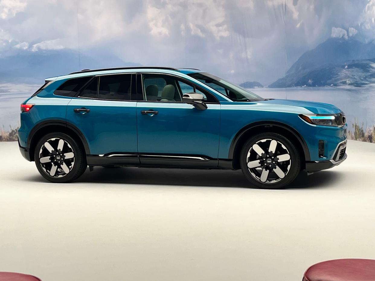 The 2024 Honda Prologue electric midsize SUV is expected to go on sale in early 2024 with prieces starting in the upper $40s.
