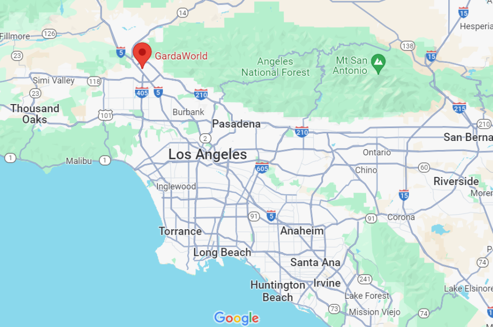 Le casse aurait eu lieu à GardaWorld, au nord-ouest de Los Angeles.