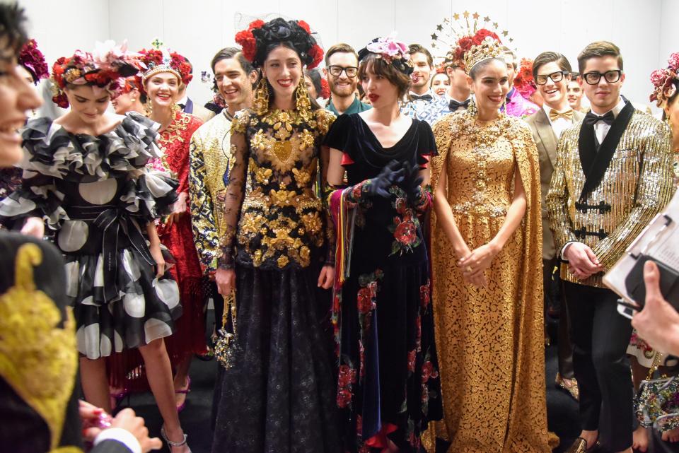 Dolce & Gabbana presented an entirely new Alta Moda collection in Mexico City, less than two weeks after its New York extravaganza.