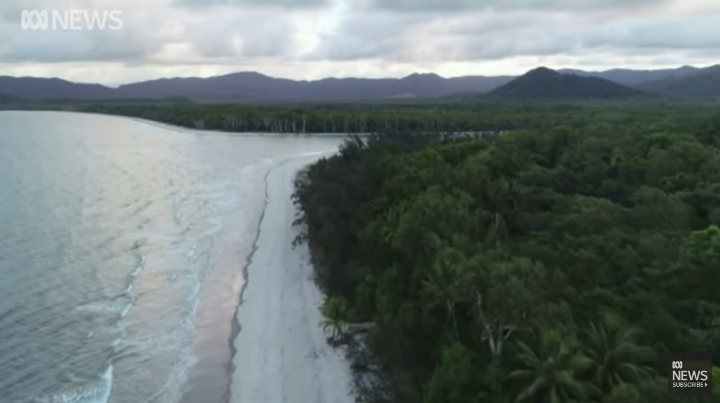 Overview of a beach in Australia