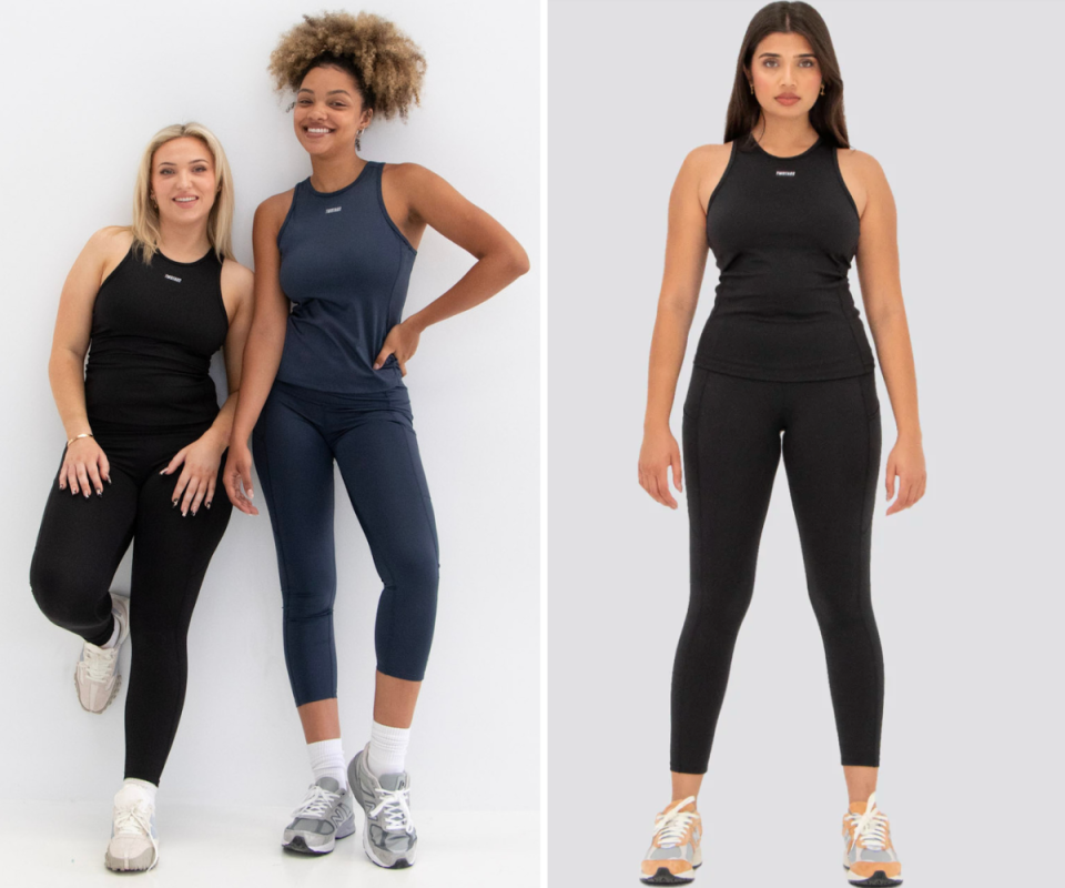 Three models in activewear