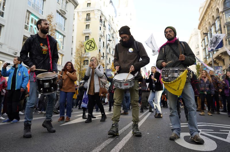 Protest by Extinction Rebellion in Madrid