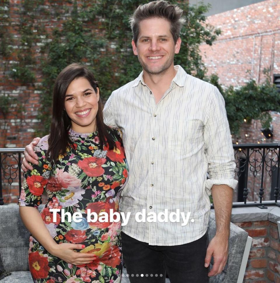 America Ferrera and Ryan Piers Williams while expecting first son, Sebastian | America Ferrera/Instagram