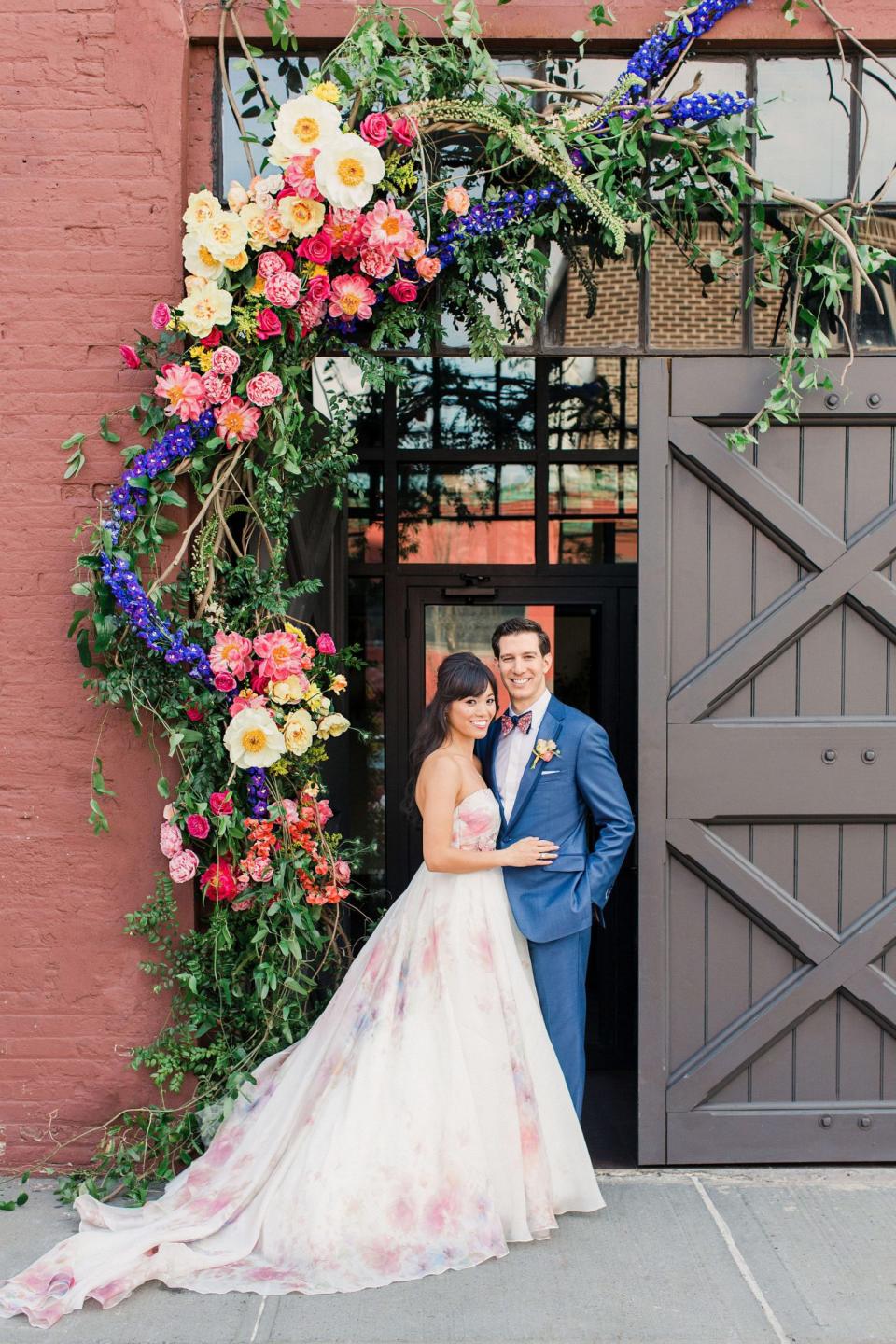 This Couple Went Bold and Colorful for Their Brooklyn, New York, Wedding