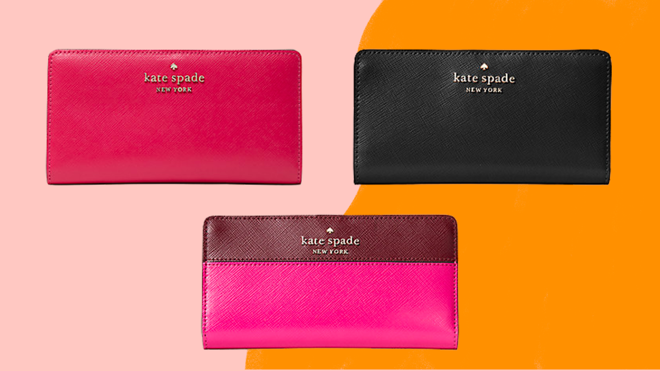 Need a new wallet? Get this chic case for under $50 during the Kate Spade Surprise sale.