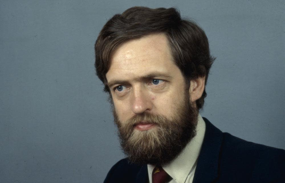 Jeremy Corbyn in a photo from 1986