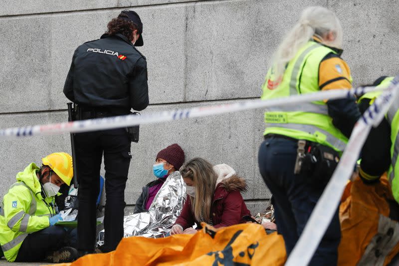 Explosion in Madrid downtown