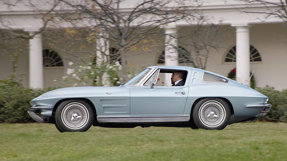 Comedians in Cars Getting Coffee Seinfeld, Barack Obama and a 1963 'Split Window' Chevrolet Corvette Stingray