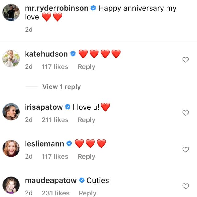Iris Apatow and Ryder Robinson Celebrate Their Anniversary