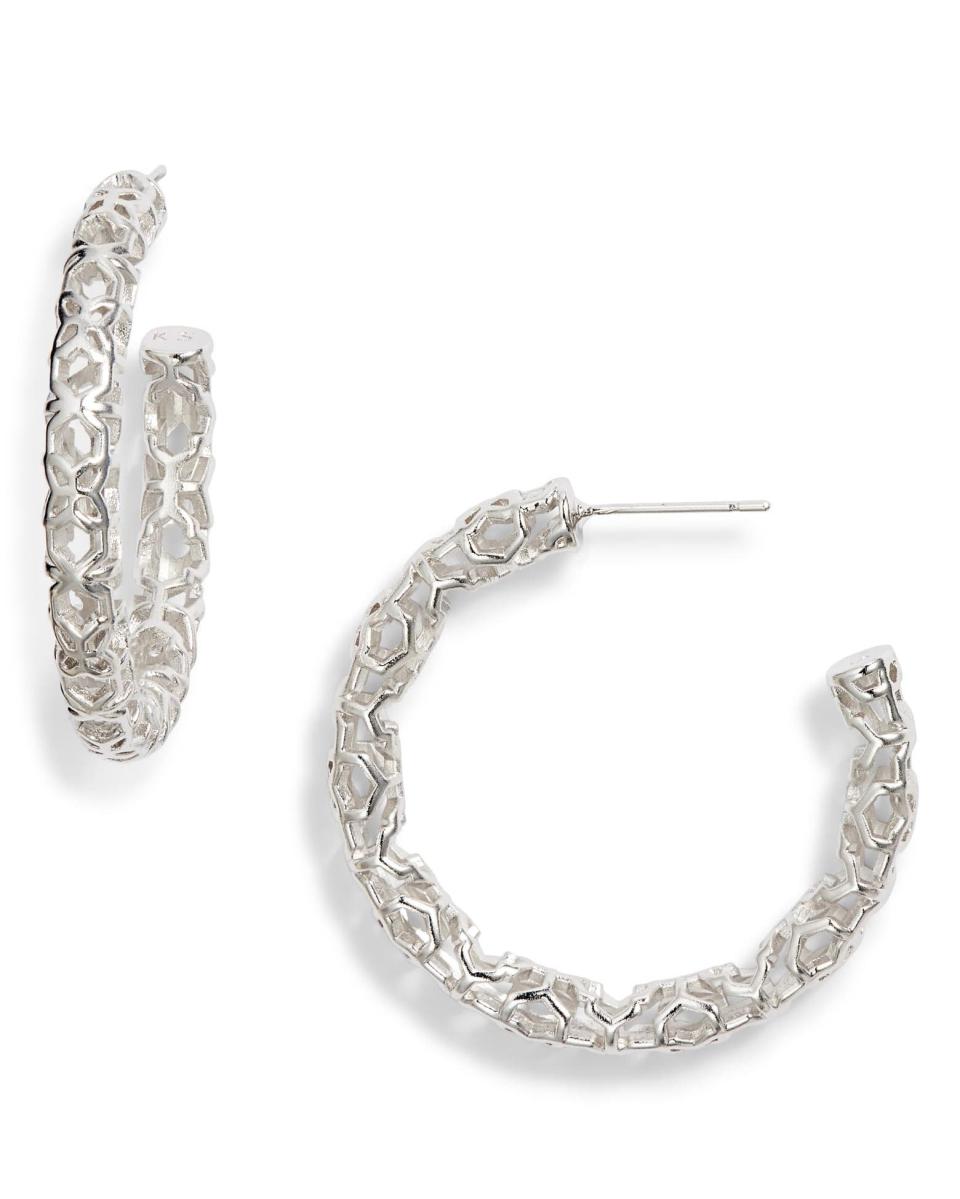 Maggie Medium Hoop Earrings. Image via Nordstrom.