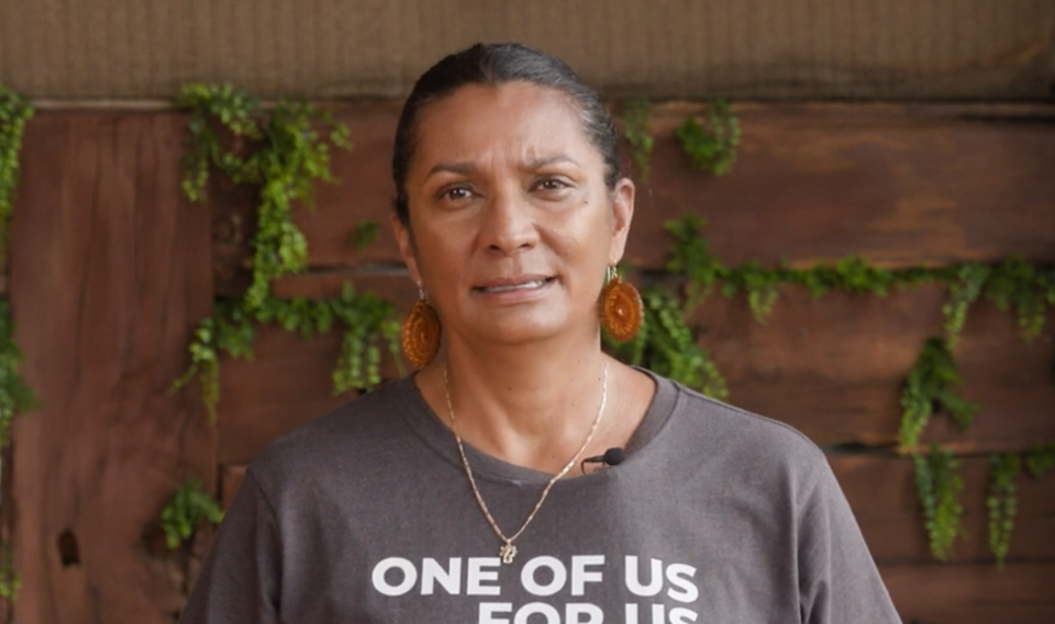Nova Peris, co-chair of the Australian Republican Movement, is shown in this screengrab of a video released on May 2, 2023. / Credit: Nova Peris