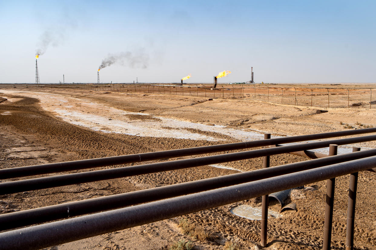 La ciudad de Nur Sultan, Kazajistán, en enero. El miércoles, un tribunal de Moscú ordenó el cierre durante un mes de un oleoducto crucial que transporta petróleo desde el vecino Kazajistán a través de territorio ruso. (Sergey Ponomarev/The New York Times)