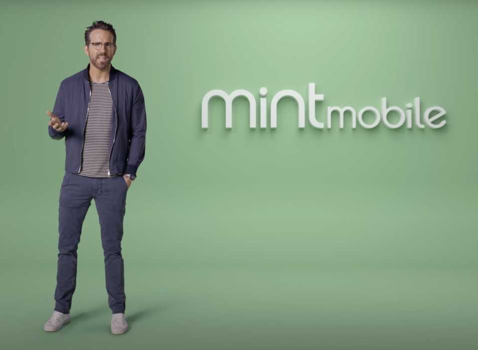 Actor Ryan Reynolds holds a minority ownership stake in Mint Mobile. (Photo: Mint Mobile/YouTube)