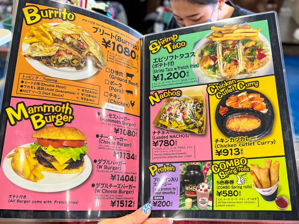 burrito box menu at Cocok spa