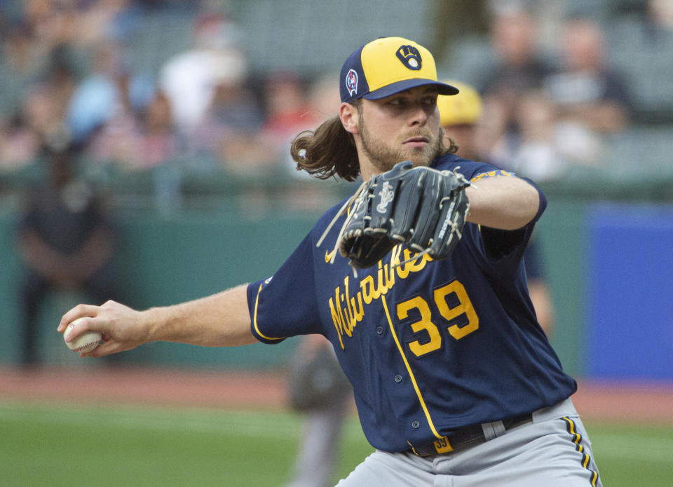 Milwaukee Brewers starting pitcher Corbin Burnes