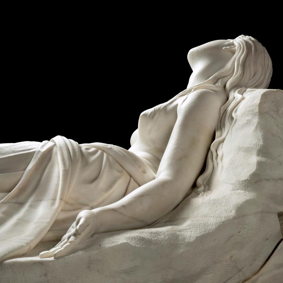 The long-lost statue by Italian sculptor Antonio Canova depicts Mary Magdalene in “a state of ecstasy.”