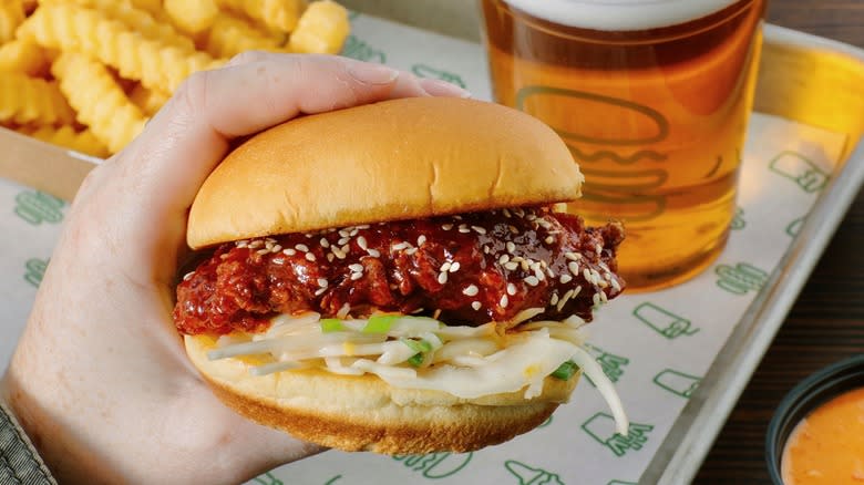 Shake Shack Korean chicken sandwich