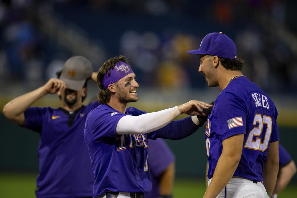 Paul Skenes (right) and Dylan Crews (left) had historic seasons with LSU. They went No. 1 and No. 2 in the MLB Draft on Sunday.