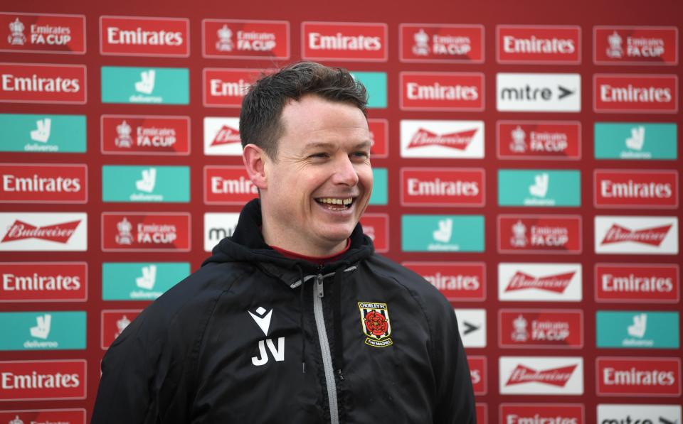 Jamie Vermiglio, manager of Chorley, also works as a primary school headteacherGetty Images