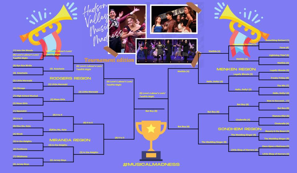 It's down to the finals and you get to pick the champion. Will it be Bat Boy or a pair of William Shakespeare musicals?