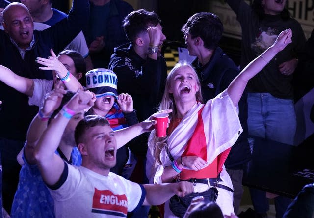 Fans watch Wales v England – FIFA World Cup 2022