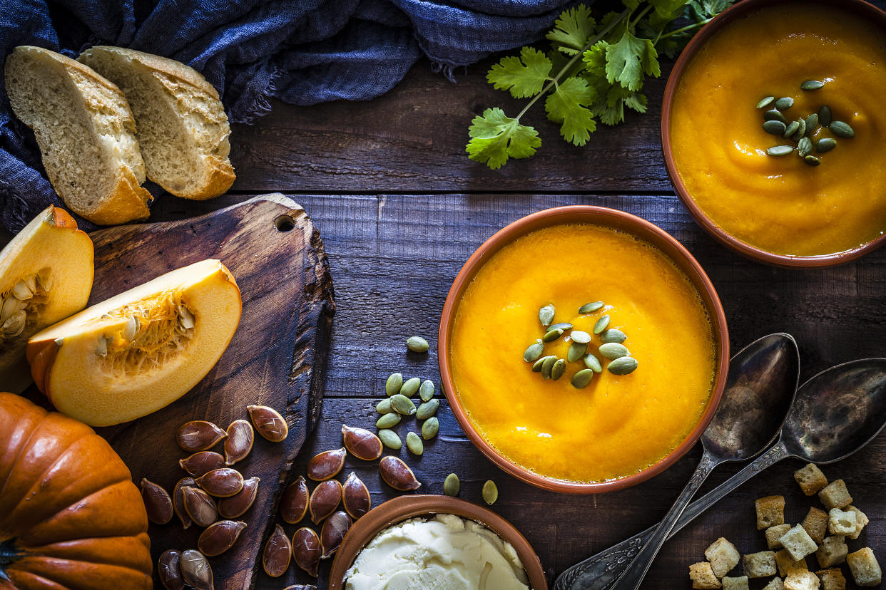 Kürbissuppe ist ein klassisches Herbst-Gericht (Bild: Getty)