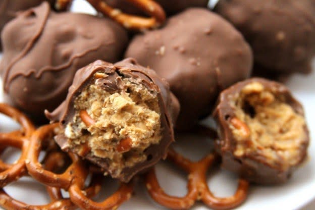 Chocolate Peanut Butter Pretzel Truffles