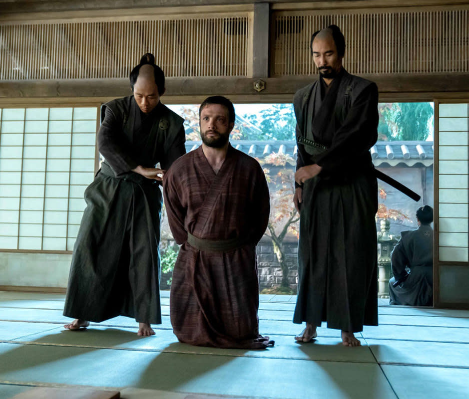 British sea pilot John Blackthorne (Cosmo Jarvis) meets early-17th-century Japan in 'Shōgun.' The finale of the hit FX/Hulu series airs on April 23. <p>Courtesy image</p>