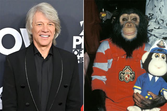 <p>Axelle/Bauer-Griffin/FilmMagic; Jim Smeal/Ron Galella Collection via Getty</p> Jon Bon Jovi and Bubbles the chimp